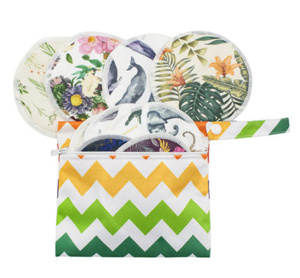 15x18cm Mini washable reusable menstrual pads Cloth Bag sanitary Zipper Waterproof